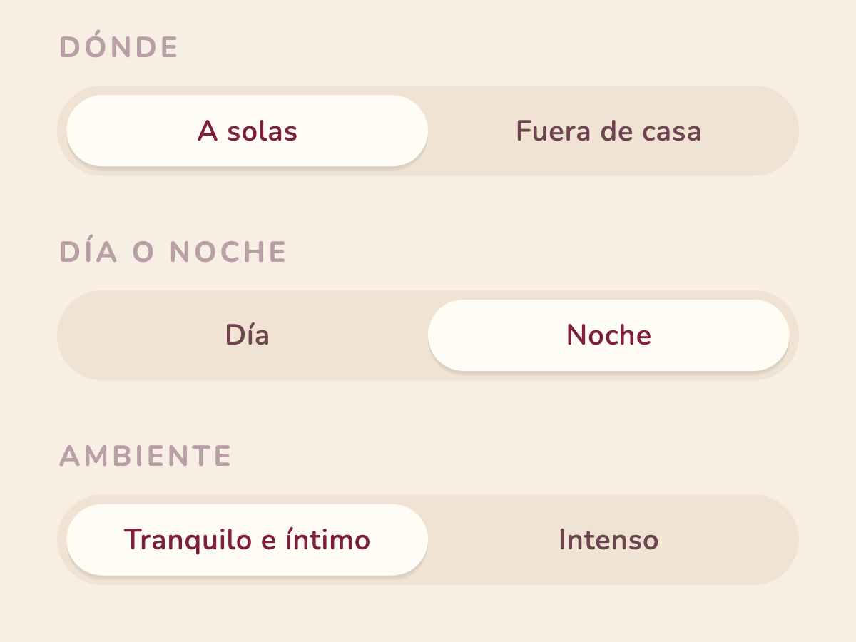 La pantalla para planear una cita en Spice My Date